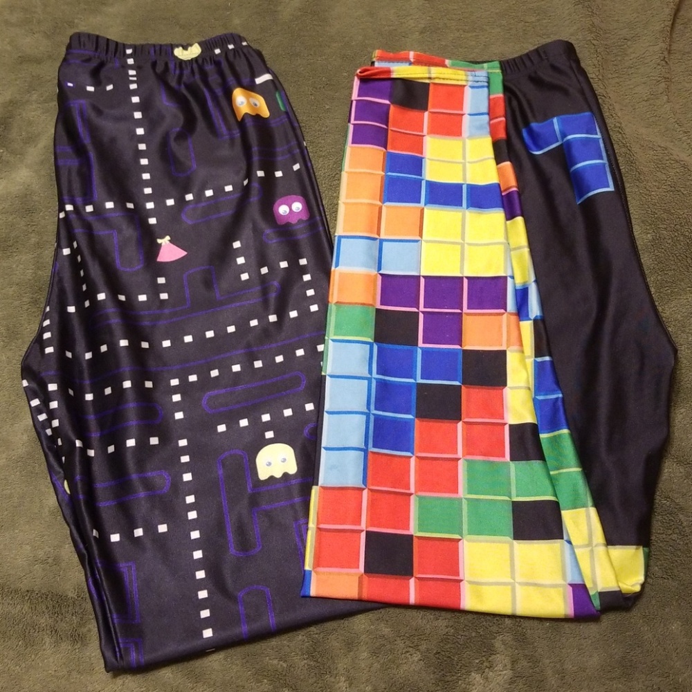 Pair of athletic gym leggings